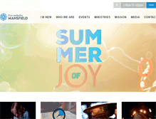 Tablet Screenshot of firstmethodistmansfield.org